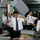 A Transportation Security Administration agent at the security gate at Oakland International Airport in Oakland, CA.